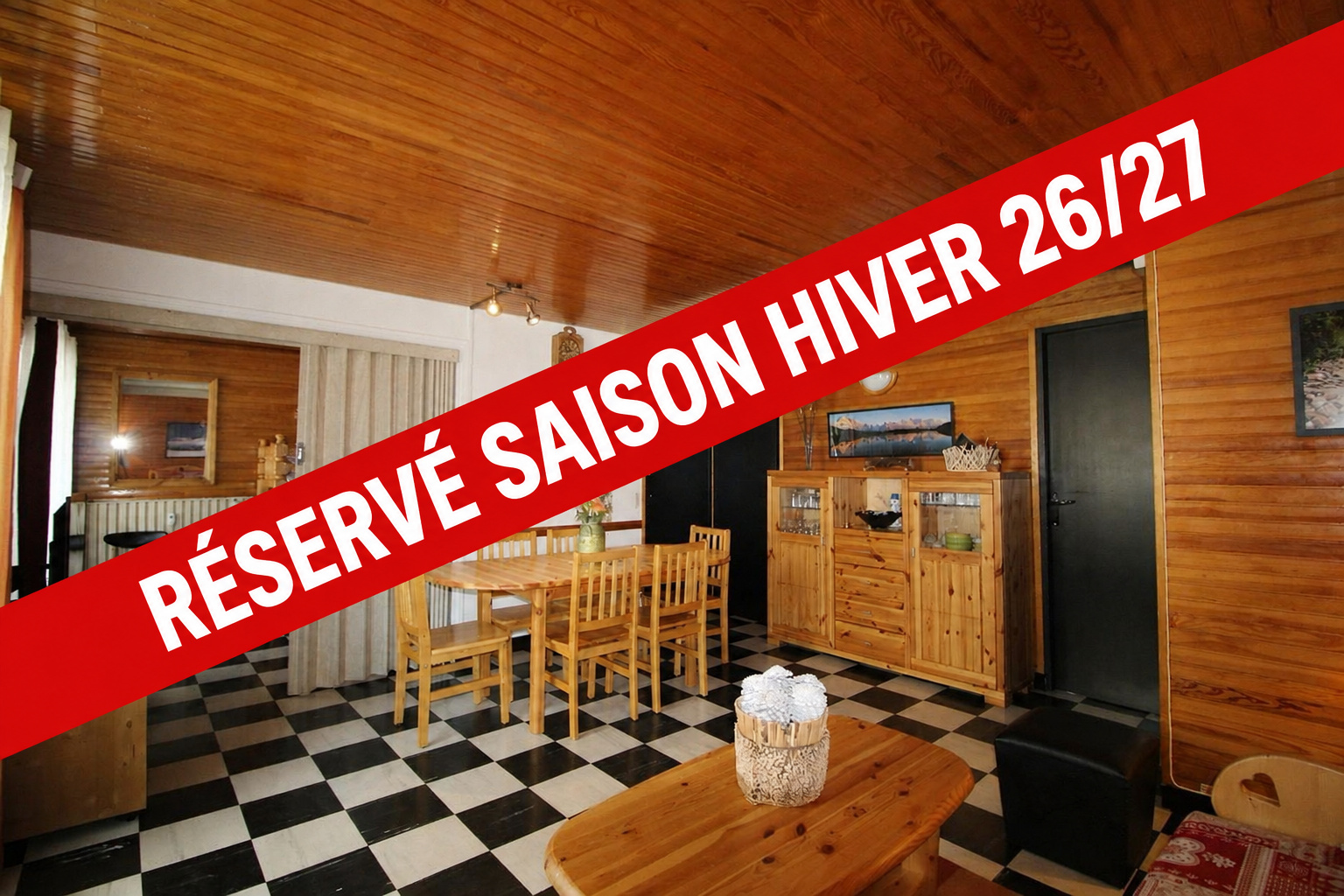 Appartement meublé 3 pièces centre– Saison de 4 mois – Résidence Le Môle